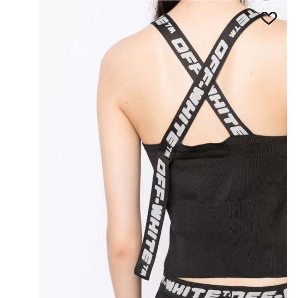 Off-White Logo Tape Knitted top size 4/40 - Picture 1 of 13